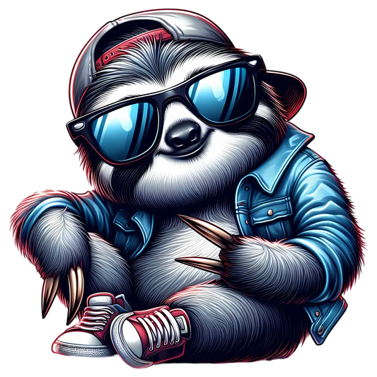 Bügelbild Streetwear Faultier #1 Fylou's Style