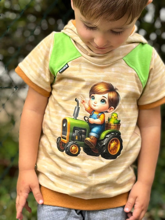 Bügelbild Junge auf Traktor #4 Fylou's Style