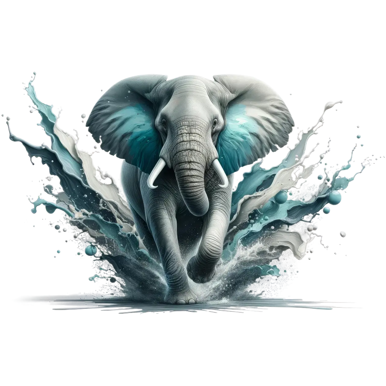 Bügelbild 3D Elefant #3 Fylou's Style