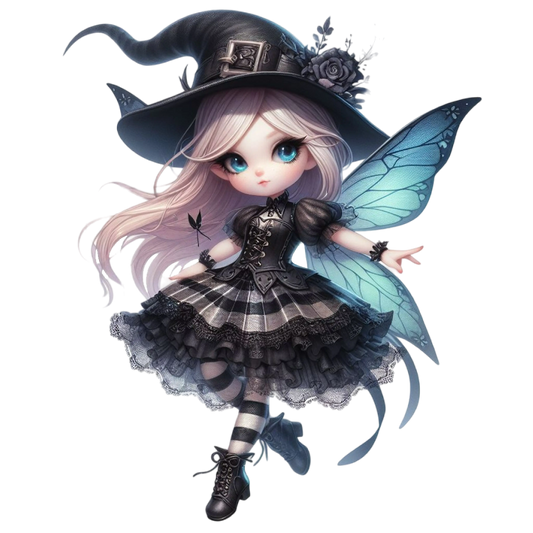 Bügelbild Gothik Fee #7 Fylou's Style