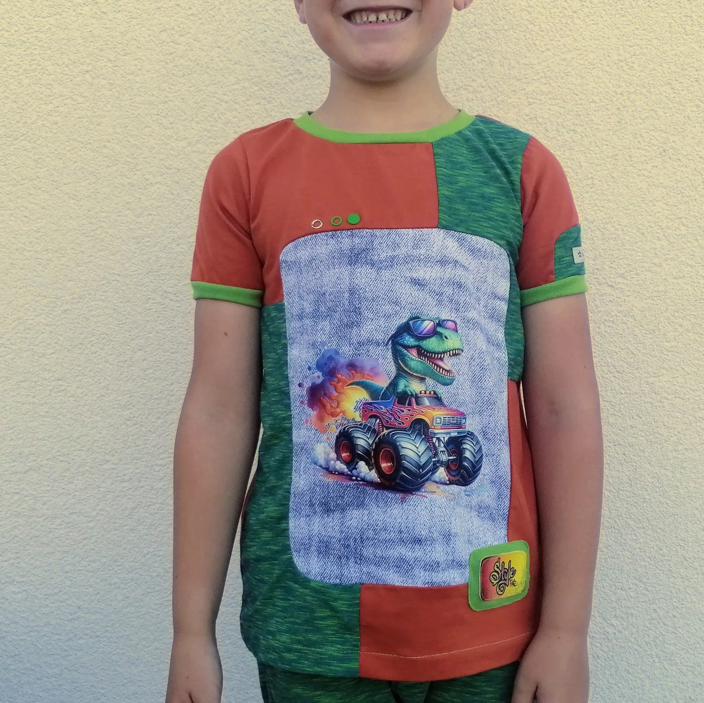 Bügelbild Dino Monstertruck #5 Fylou's Style
