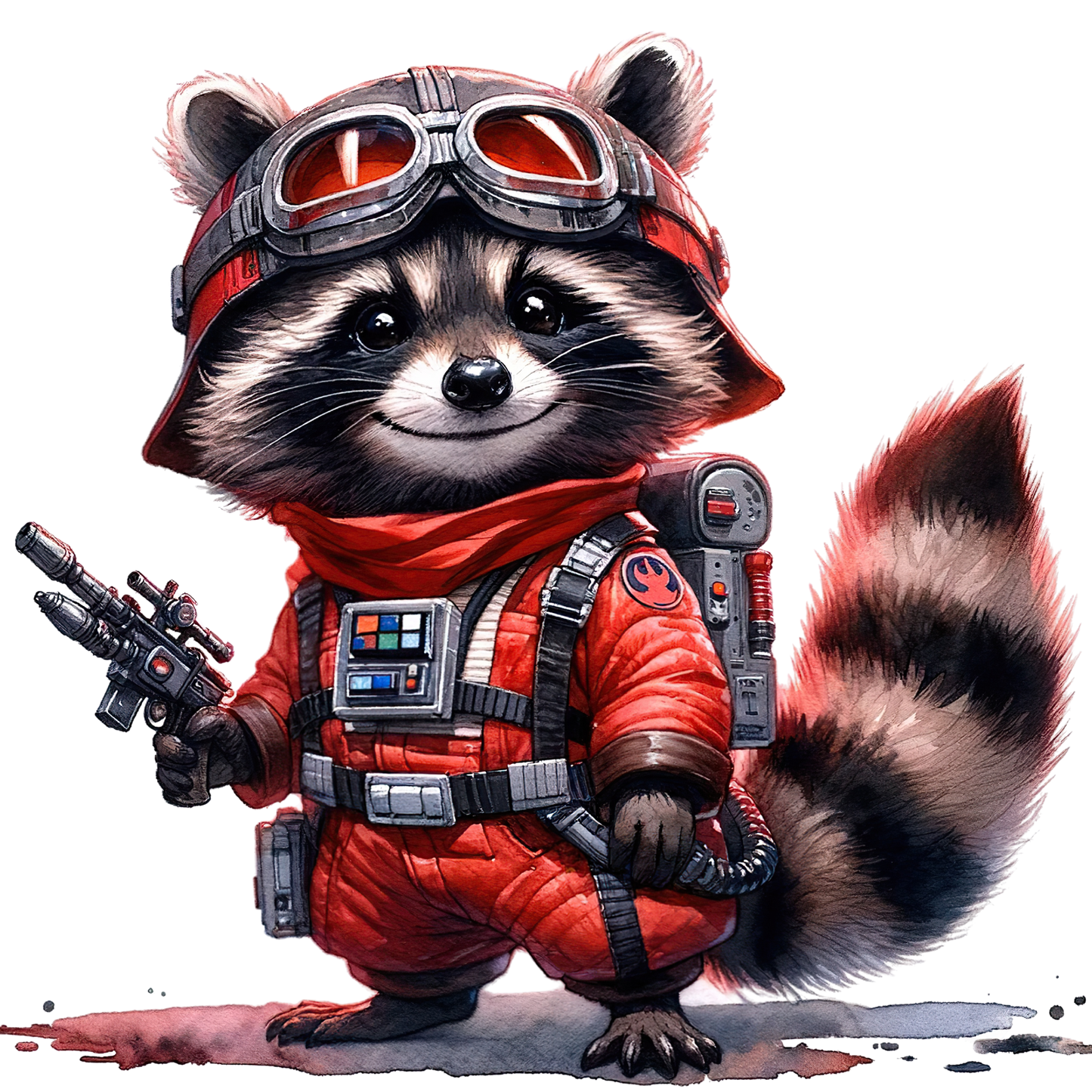 Bügelbild Racoon #11 Fylou's Style