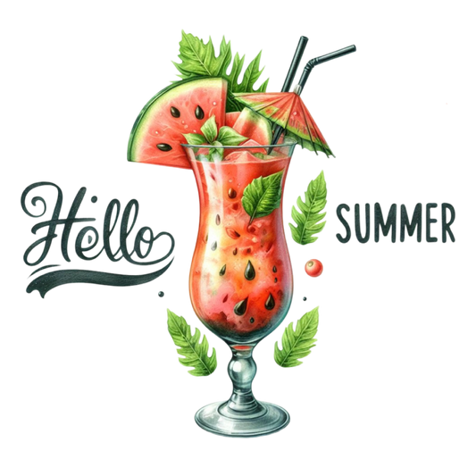 Bügelbild Hallo Sommer Melone #9 Fylou's Style