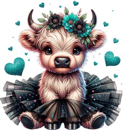 Bügelbild Süße Highland Kuh #8 Fylou's Style