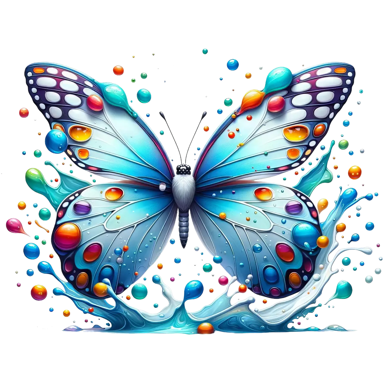 Bügelbild 3D Schmetterling #3 Fylou's Style