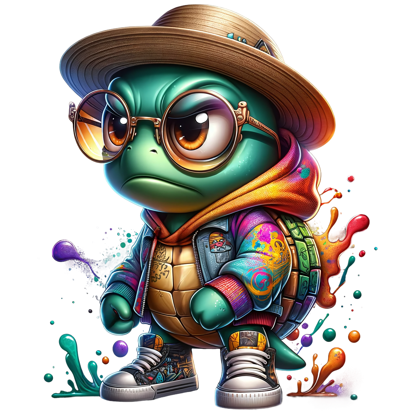 Bügelbild Streetwear Turtles #2 Fylou's Style