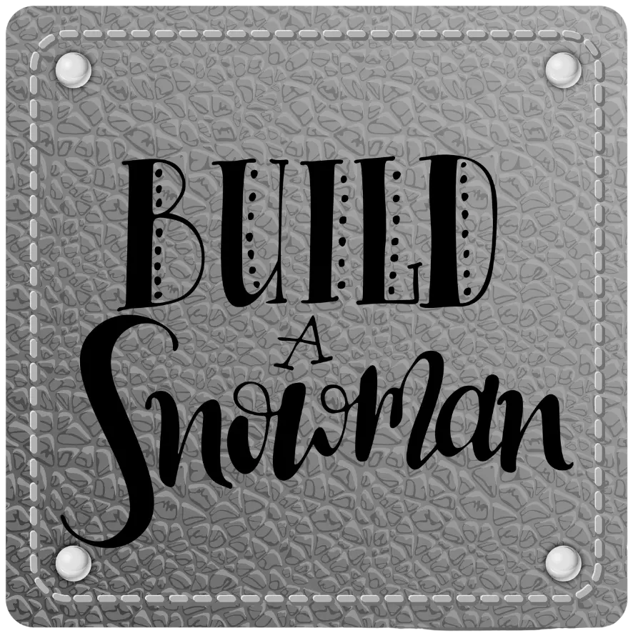 Bügellabel Build a Snowman - Fylou's Style