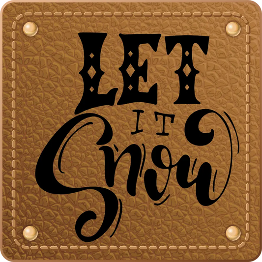 Bügellabel Let it Snow - Fylou's Style