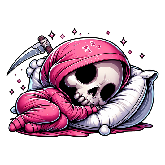 Bügelbild Grim Reaper Sleeping Girl #1 - Fylou's Style