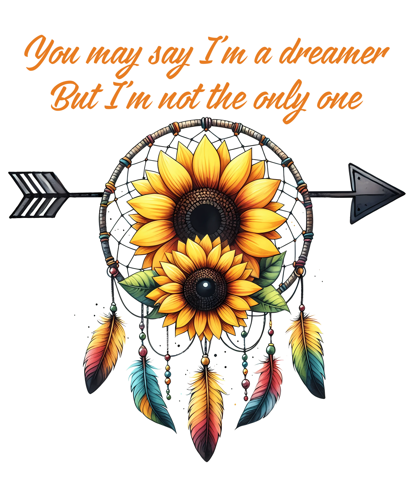 Bügelbild Traumfänger You may say Im dreamer Fylou's Style