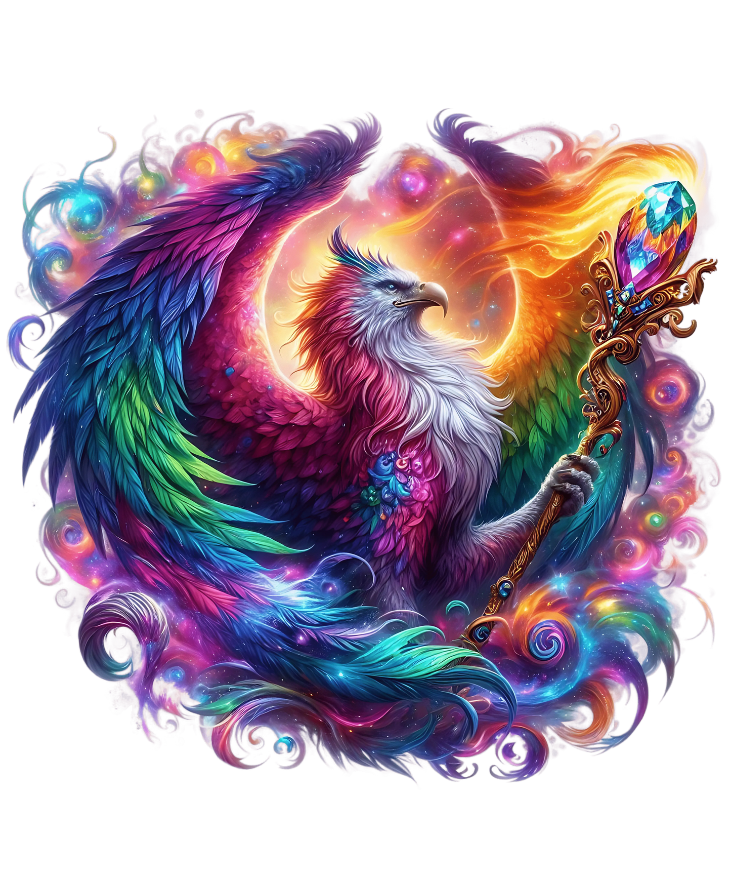 Bügelbild Magische Tiere Phönix #2 - Fylou's Style