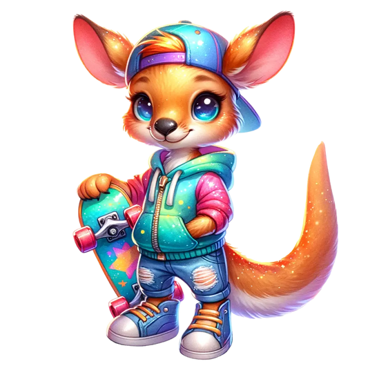 Bügelbild Skater Animal #13 Fylou's Style