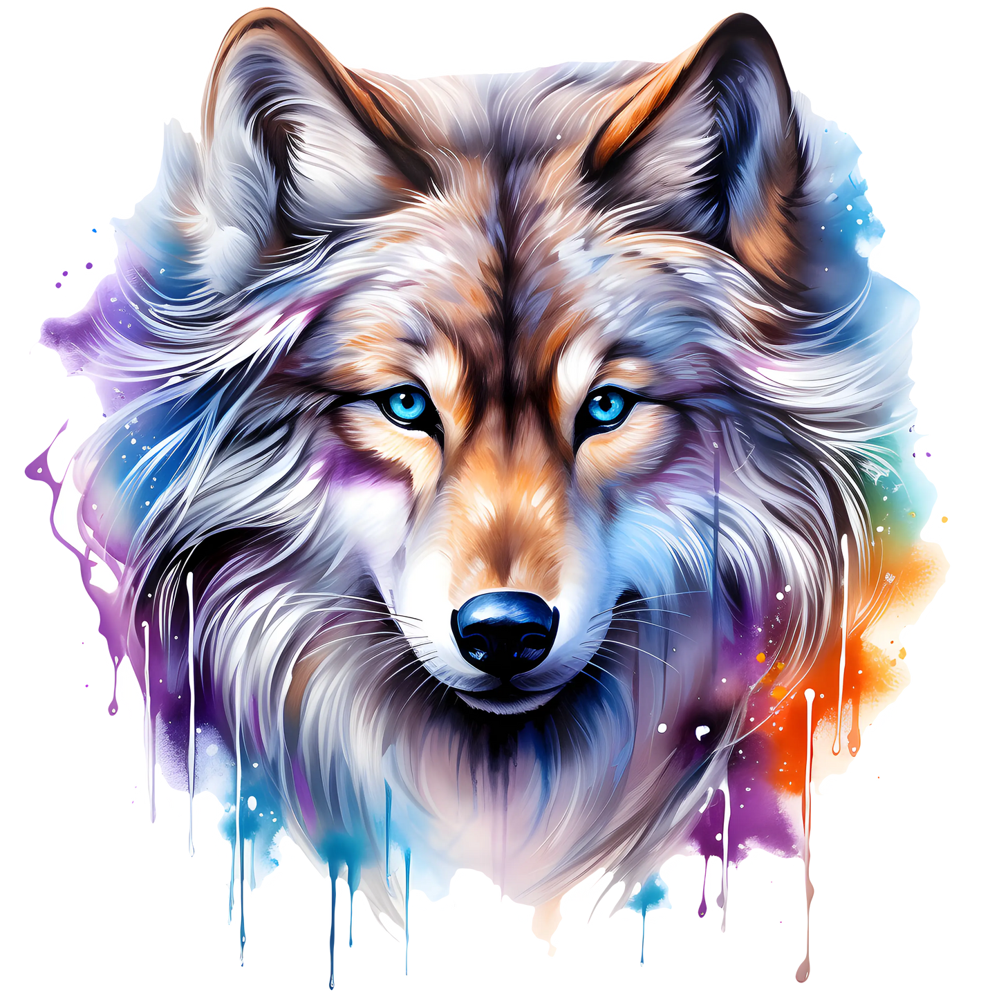 Bügelbild bezaubernder Wolf #3 Fylou's Style