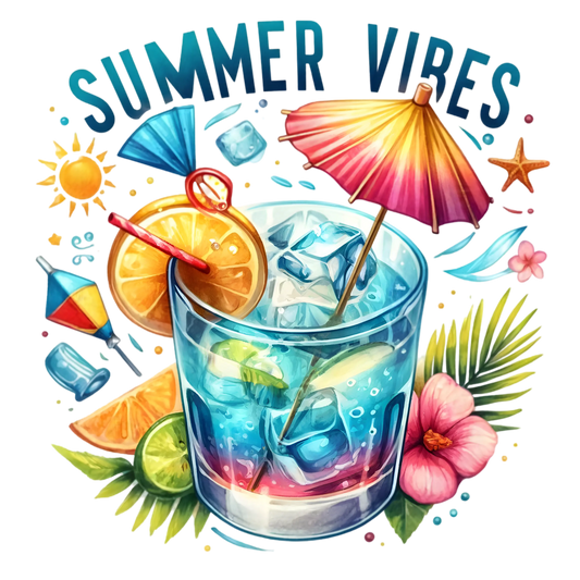 Bügelbild Summer Vibes Cocktail Fylou's Style