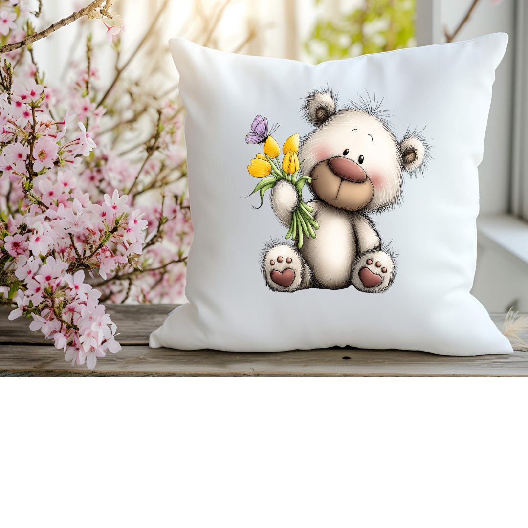 Bügelbild Frühlings Teddy Bär #7