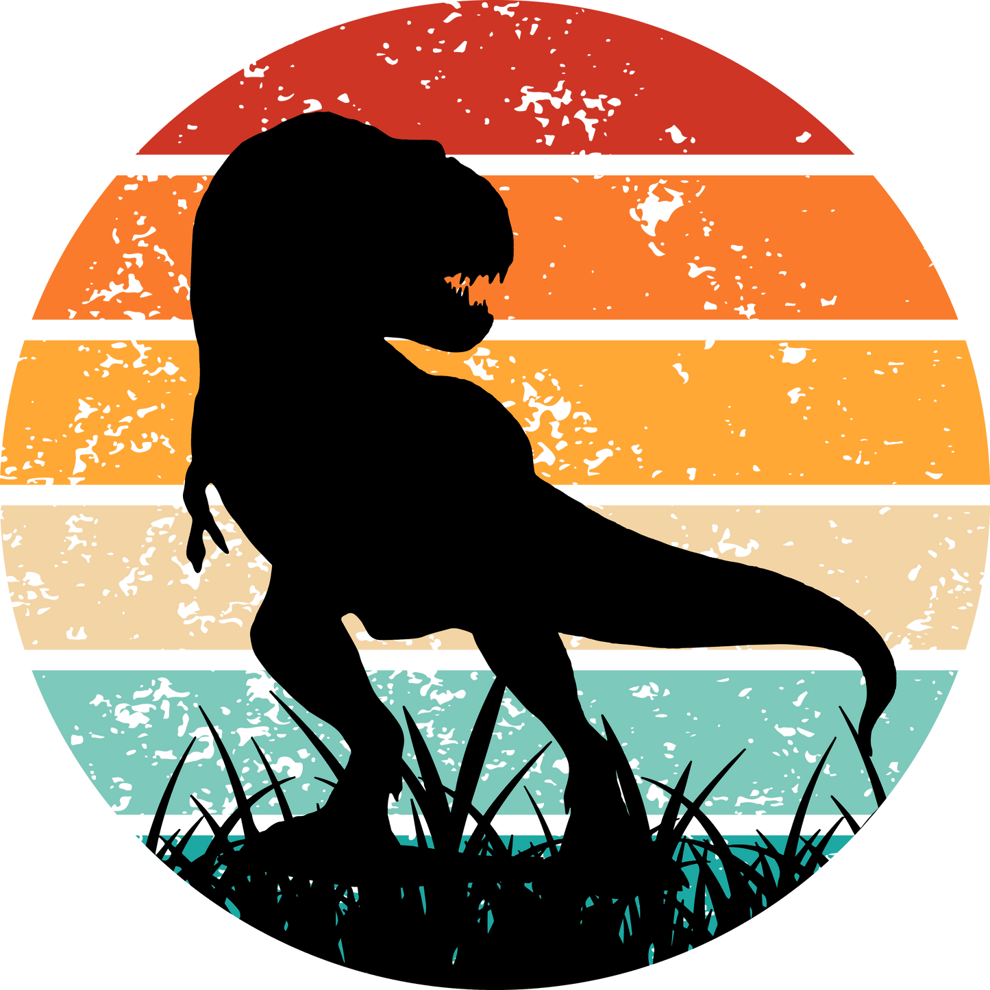 Bügelbild Dinosaurier Silhouette Fylou's Style