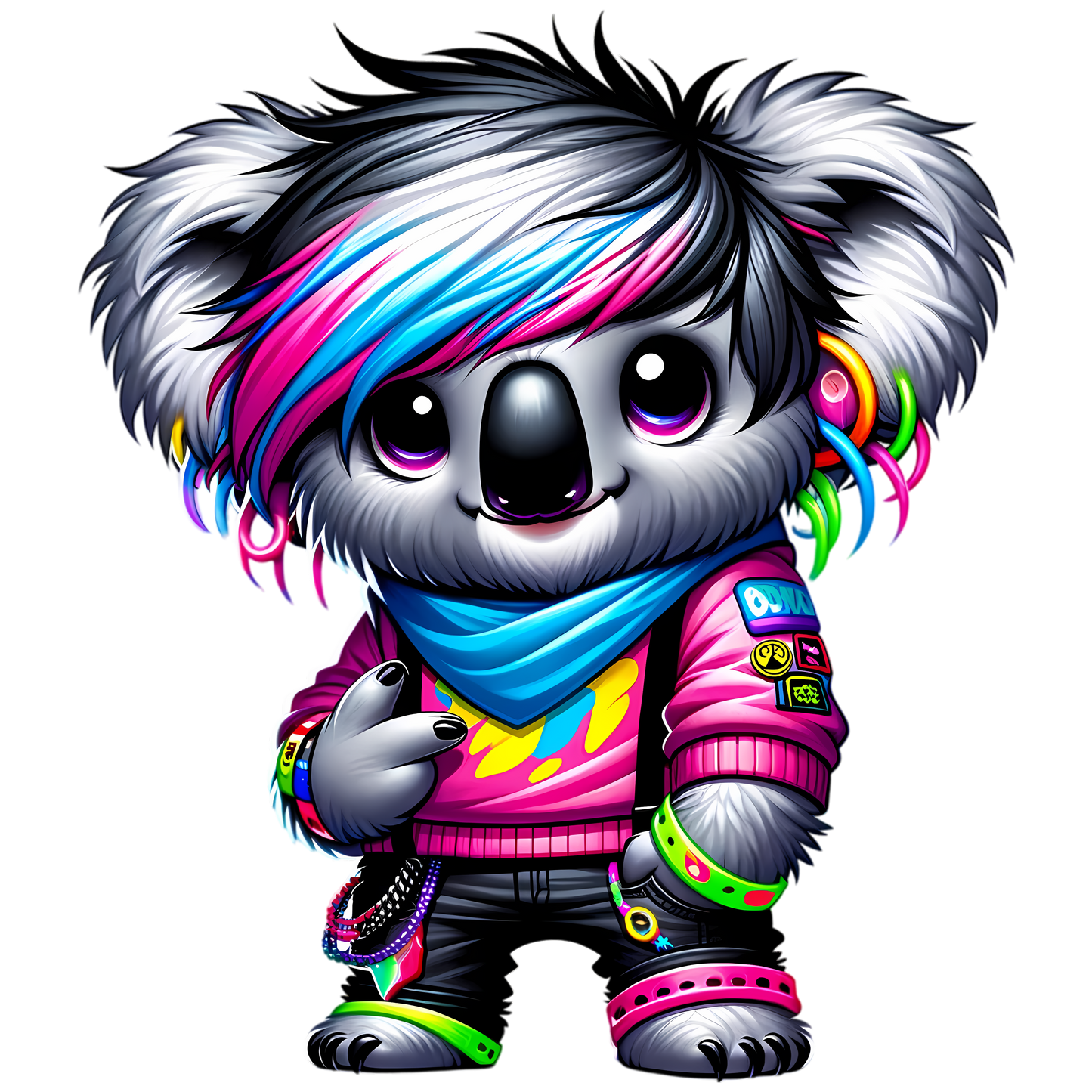 Bügelbild Urban Koala #5 Fylou's Style