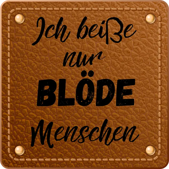 Bügellabel Blöde Menschen Fylou's Style