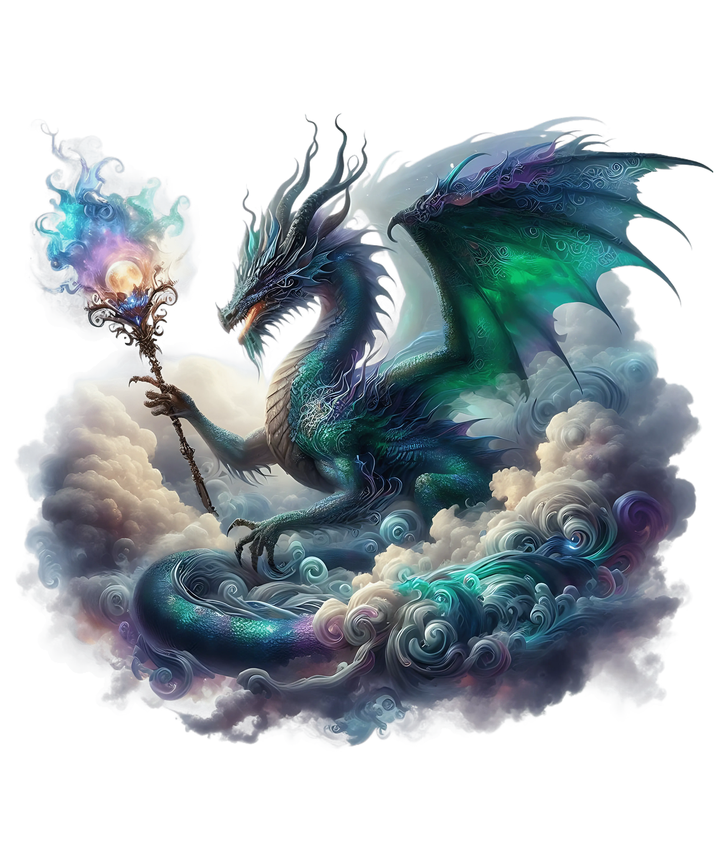 Bügelbild Magische Tiere Drache - Fylou's Style