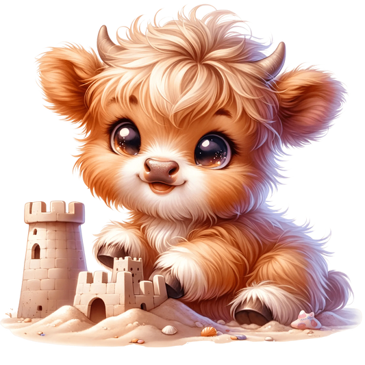 Bügelbild Summer Highland Kuh #23 Fylou's Style