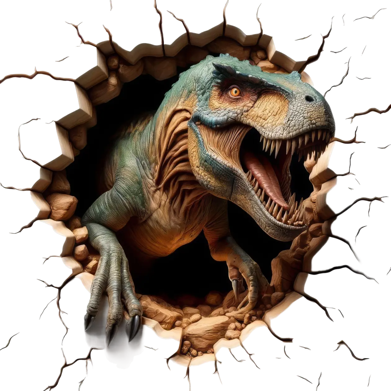 Bügelbild 3D T-Rex #5 Fylou's Style
