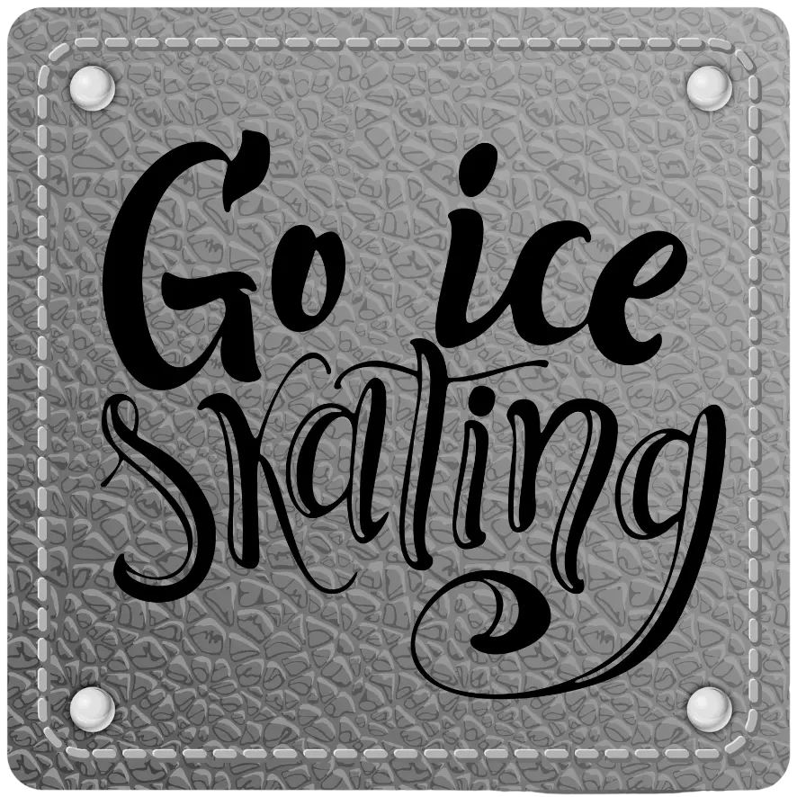 Bügellabel Go Ice Skating - Fylou's Style