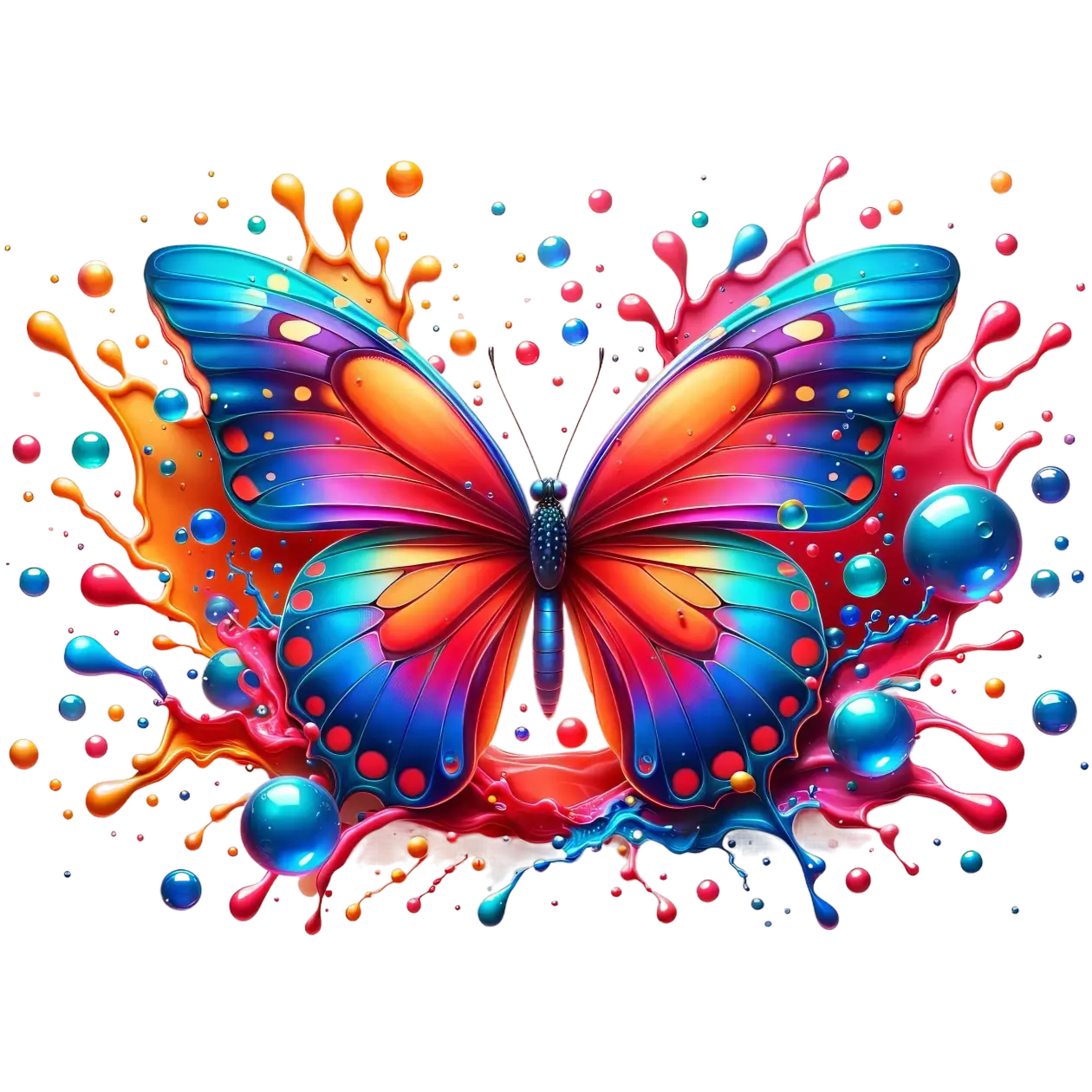 Bügelbild 3D Schmetterling #4 Fylou's Style