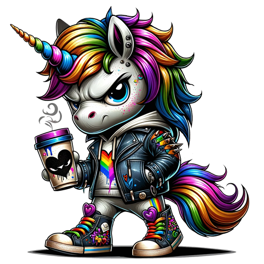 Bügelbild Graffiti Einhorn #3 Fylou's Style