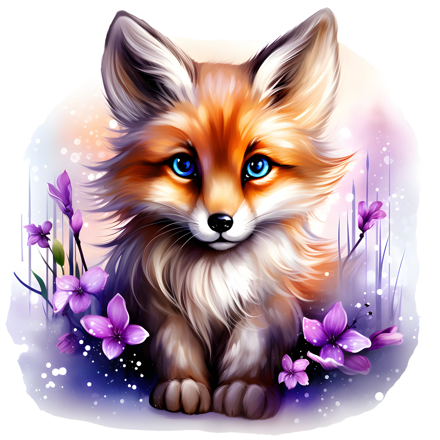 Bügelbild Fuchs #4 Fylou's Style