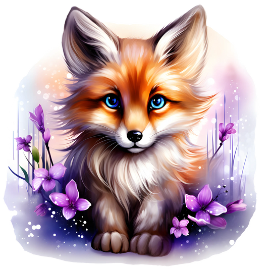 Bügelbild Fuchs #4 Fylou's Style