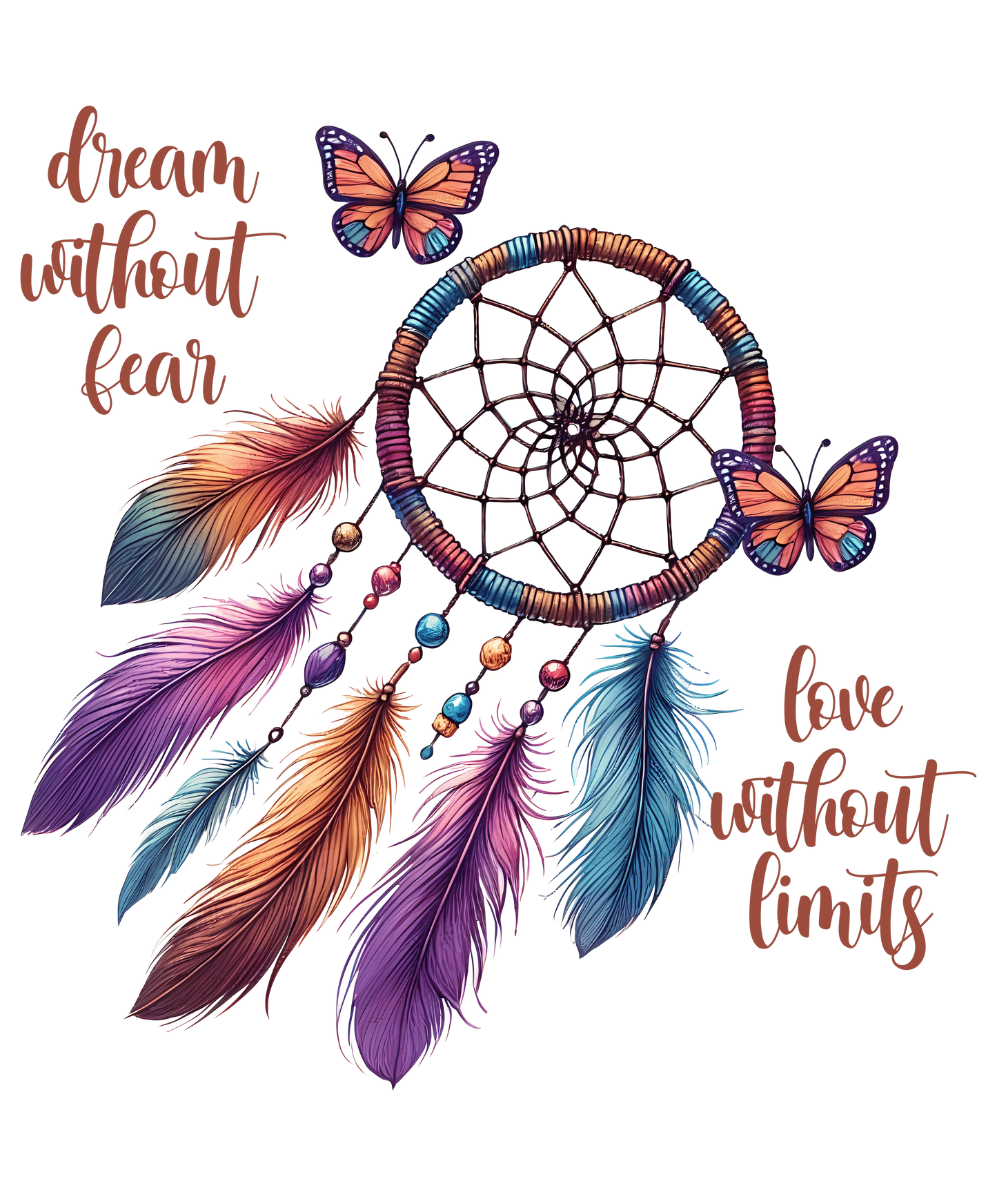 Bügelbild Traumfänger Dream without Fear #2 Fylou's Style
