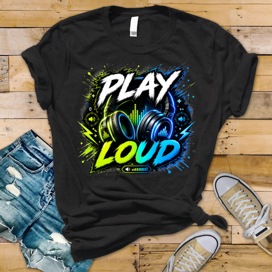Bügelbild Play Loud