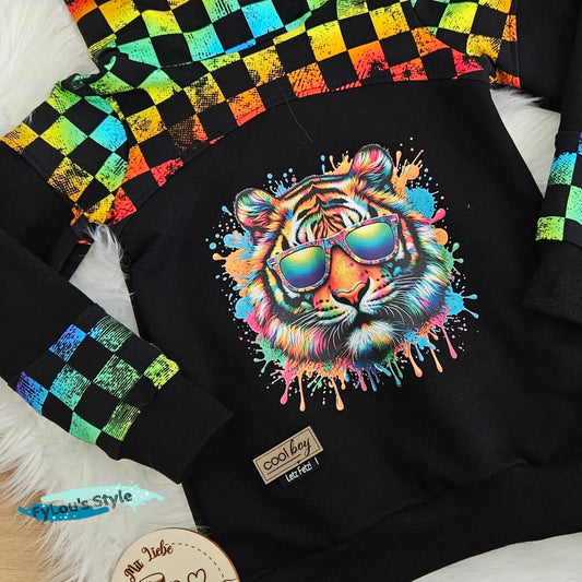 Bügelbild Colorful Cool Tiger Fylou's Style