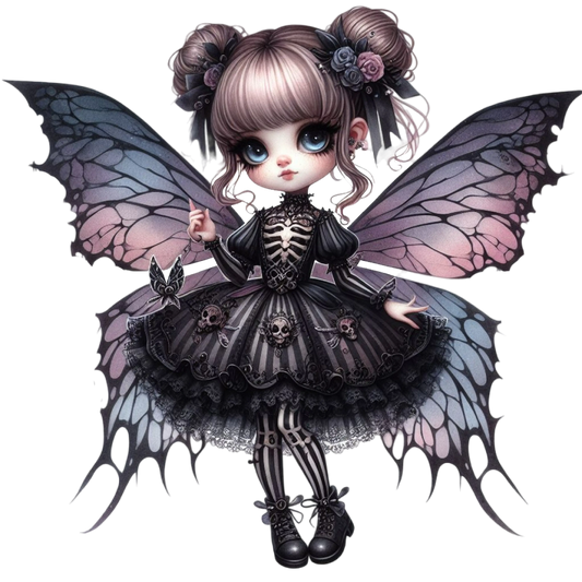 Bügelbild Gothik Fee #1 Fylou's Style