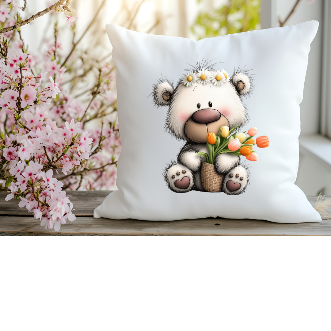 Bügelbild Frühlings Teddy Bär #8