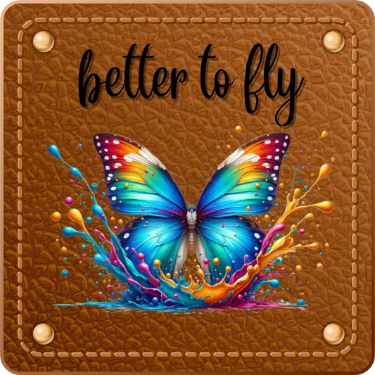 Bügellabel Better to fly 1 Fylou's Style