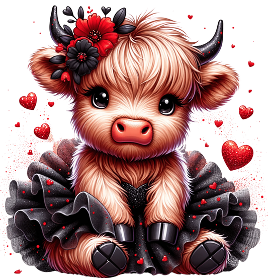 Bügelbild Süße Highland Kuh #7 Fylou's Style