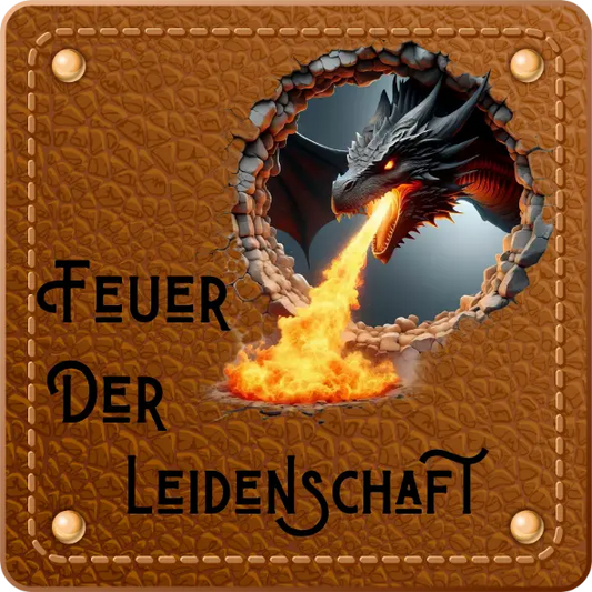 Bügellabel Drache 2 Fylou's Style