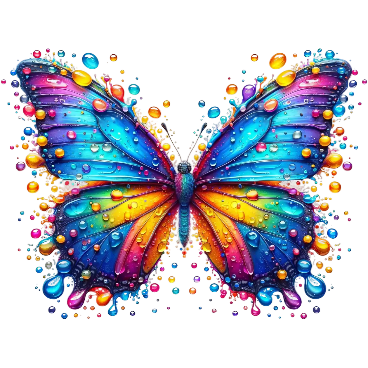 Bügelbild 3D Schmetterling #10 Fylou's Style