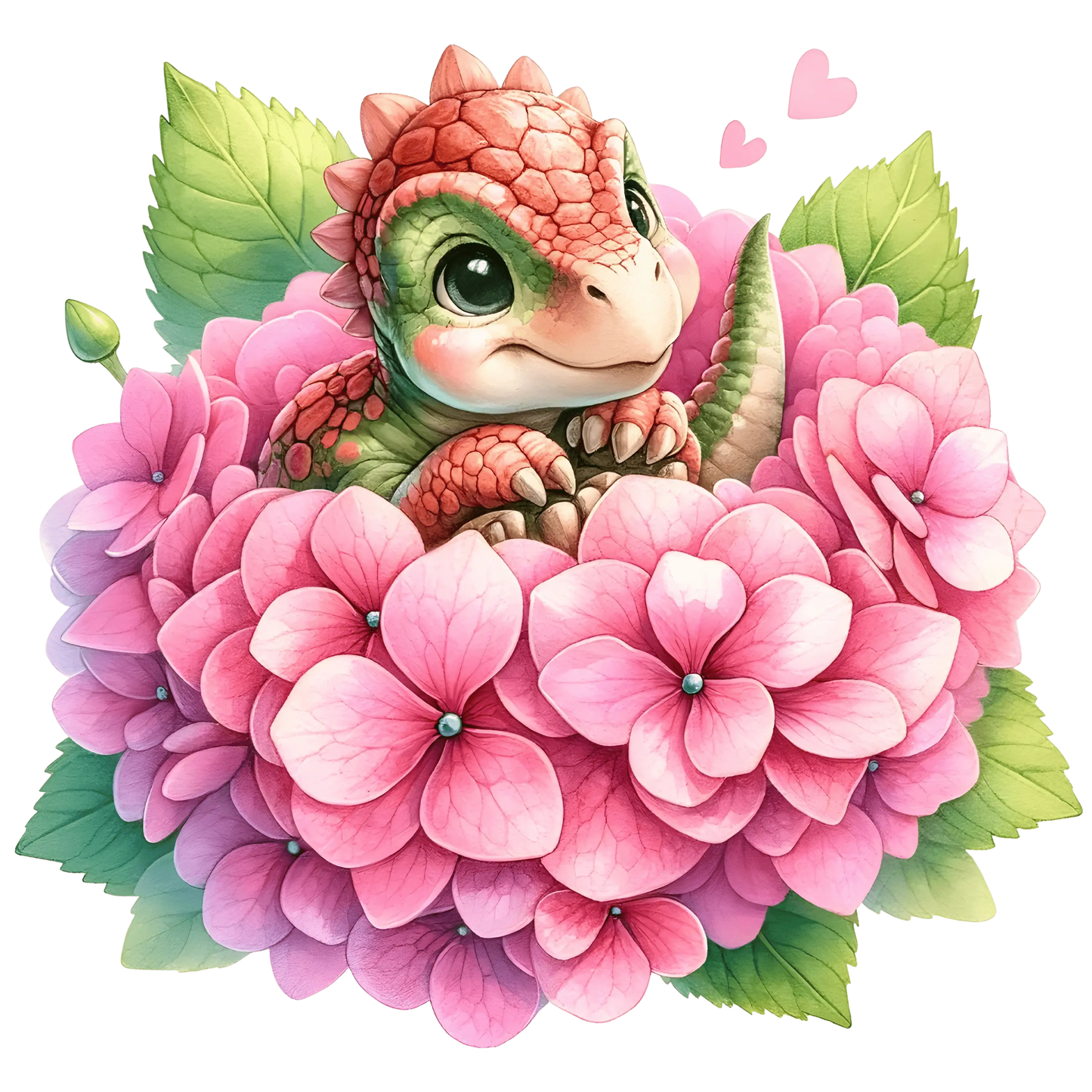 Bügelbild Dinobabys in Blumen #21 Fylou's Style