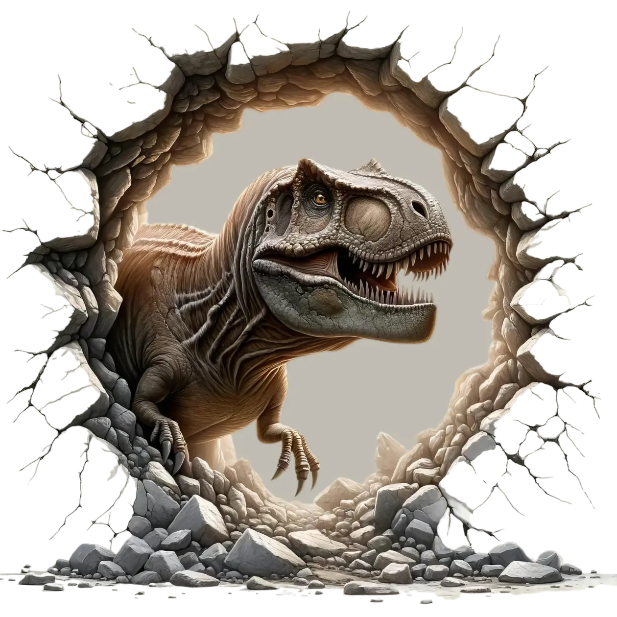 Bügelbild 3D T-Rex #3 Fylou's Style