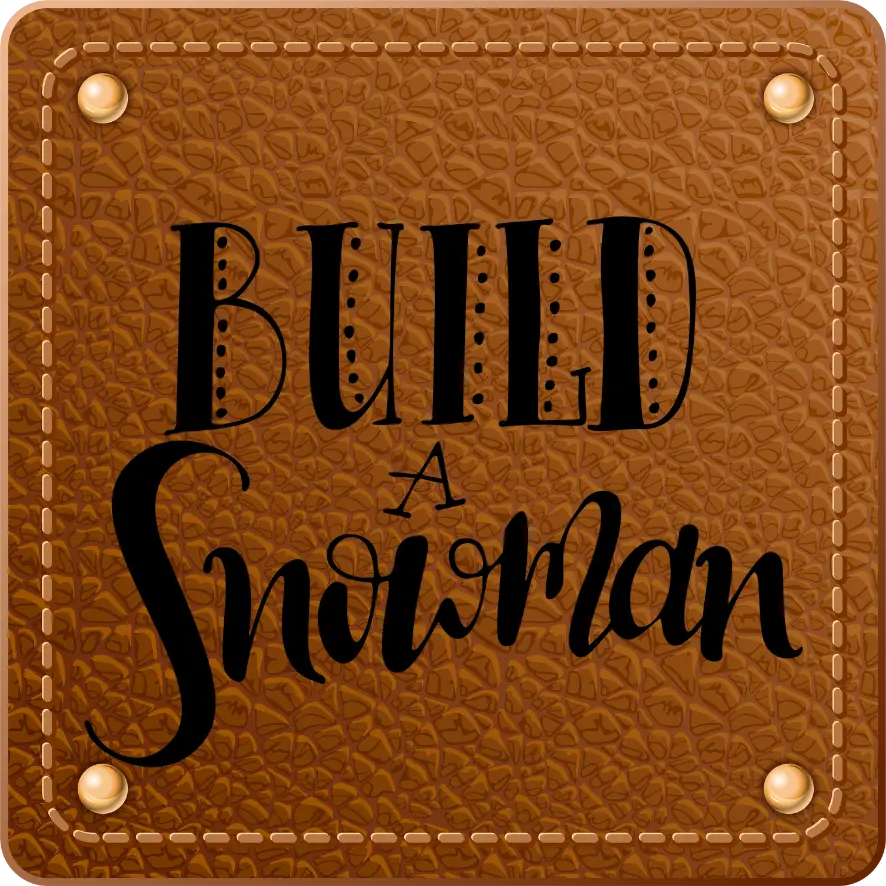 Bügellabel Build a Snowman - Fylou's Style