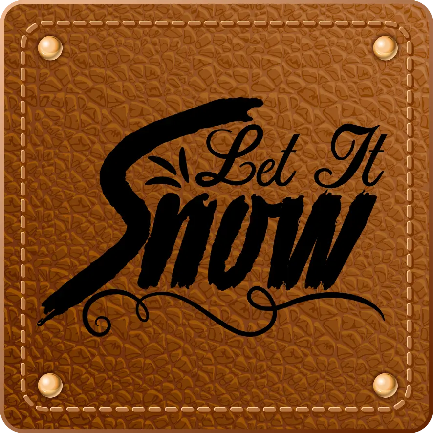 Bügellabel Let it Snow #2 - Fylou's Style