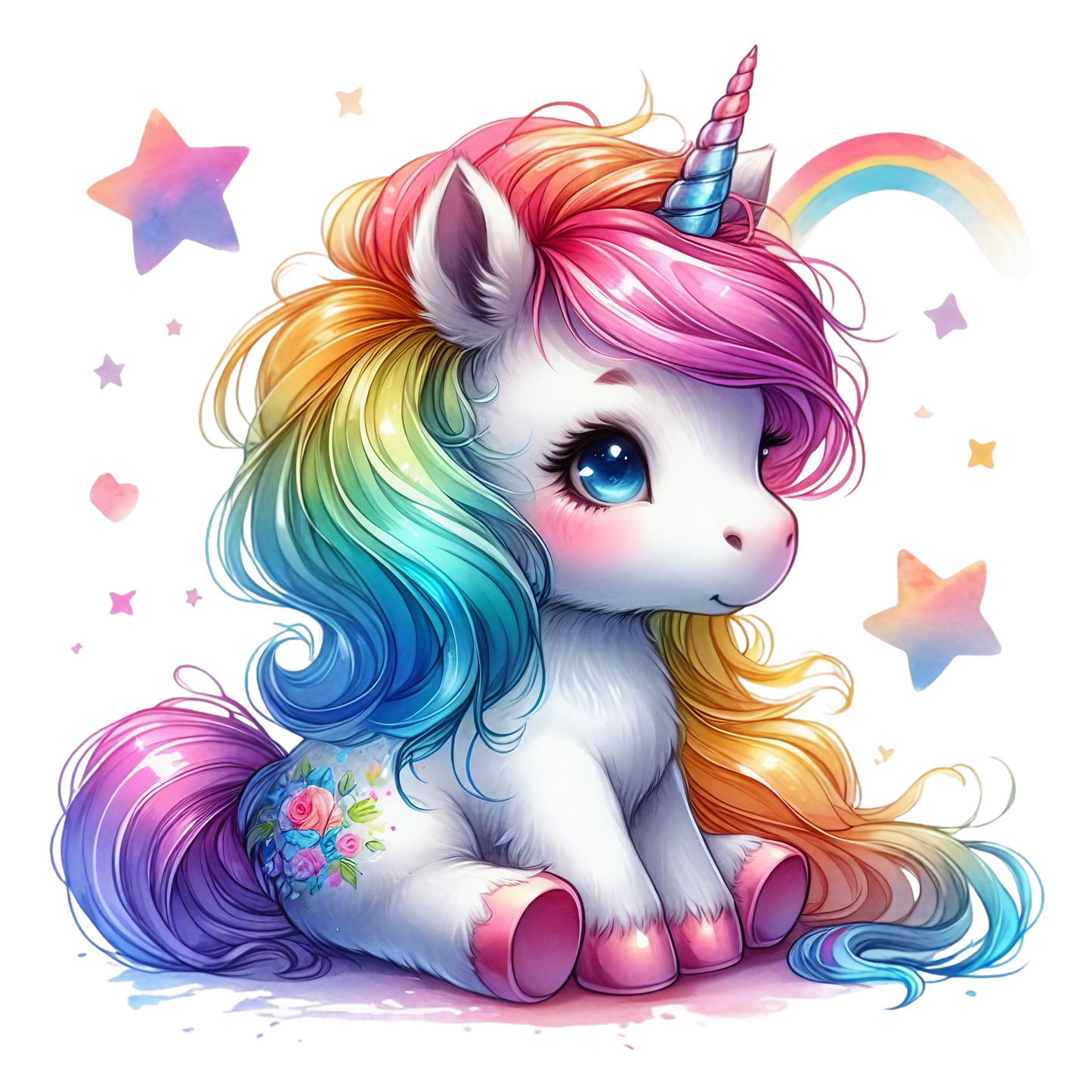 Bügelbild Einhorn #38 Fylou's Style