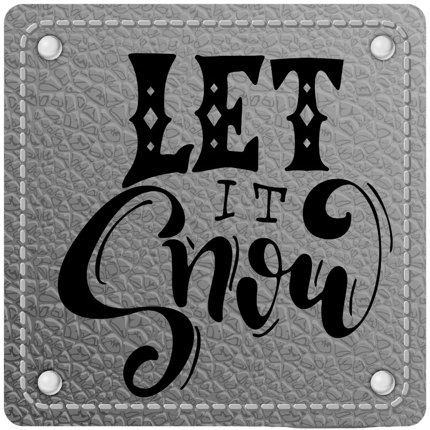 Bügellabel Let it Snow - Fylou's Style