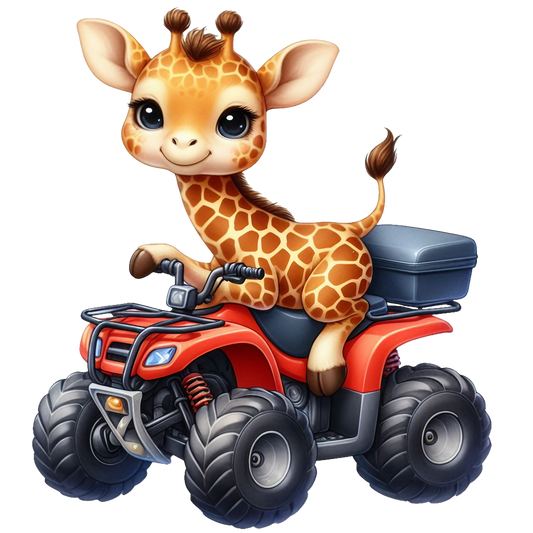 Bügelbild Giraffe Quad #1 Fylou's Style