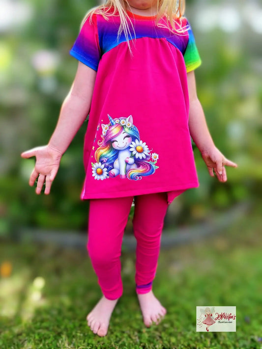 Bügelbild Regenbogen Einhorn #1 Fylou's Style