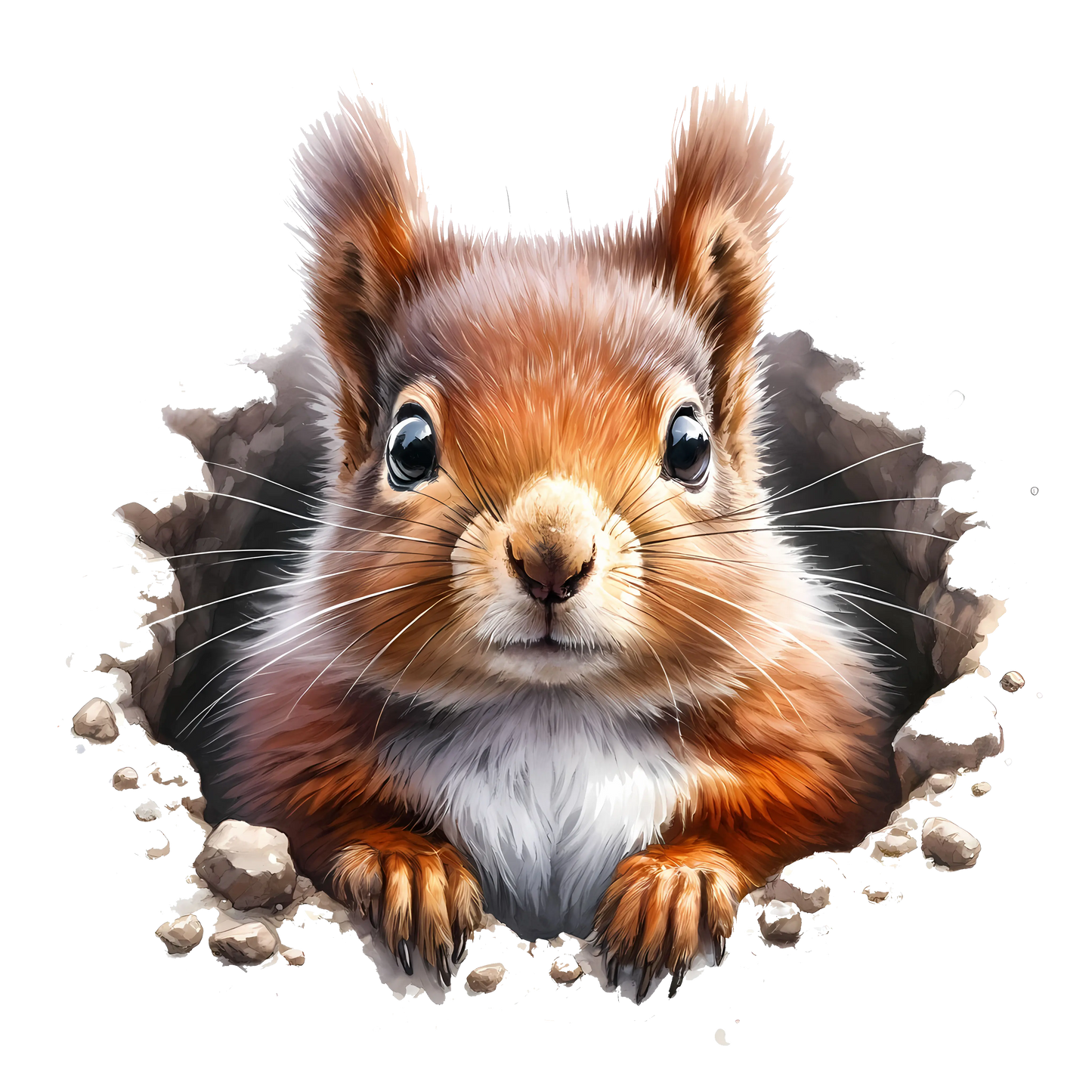 Bügelbild 3D Eichhörnchen #5 Fylou's Style