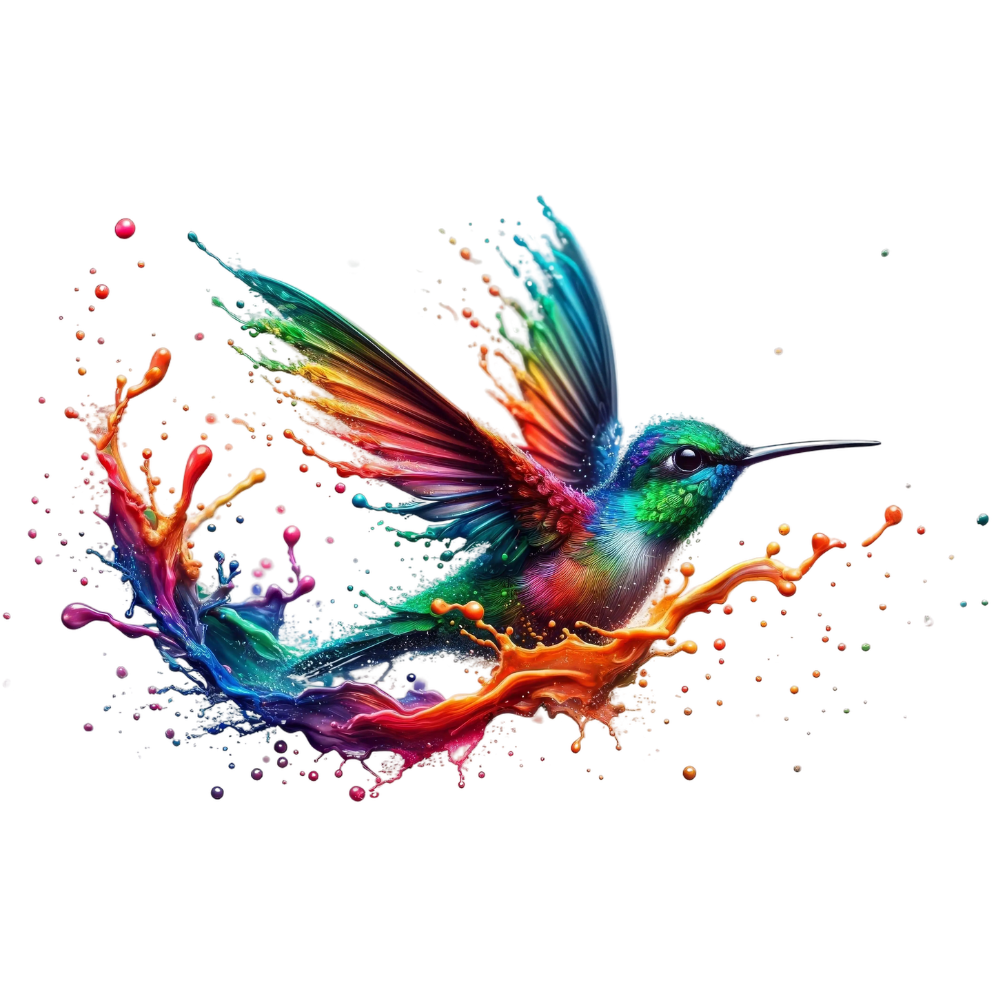 Bügelbild 3D Kolibri #10 Fylou's Style