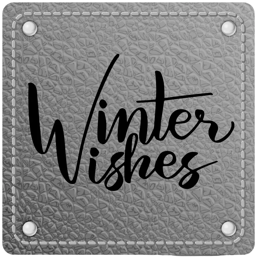 Bügellabel Winter Wishes - Fylou's Style